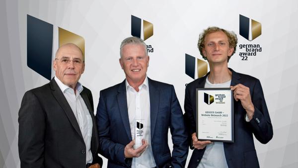 GEGGUS GmbH gewinnt den GERMAN BRAND AWARD 2022